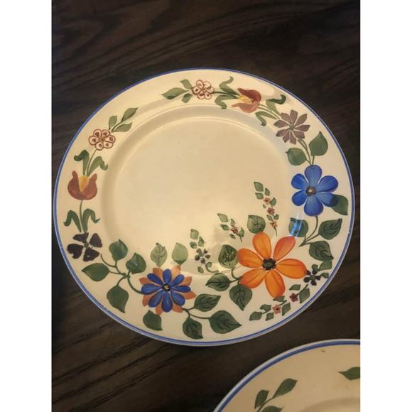 Set of 4 Royal Adam’s Hand painted Titan Ware Plates - 7” - Picture 5 of 8